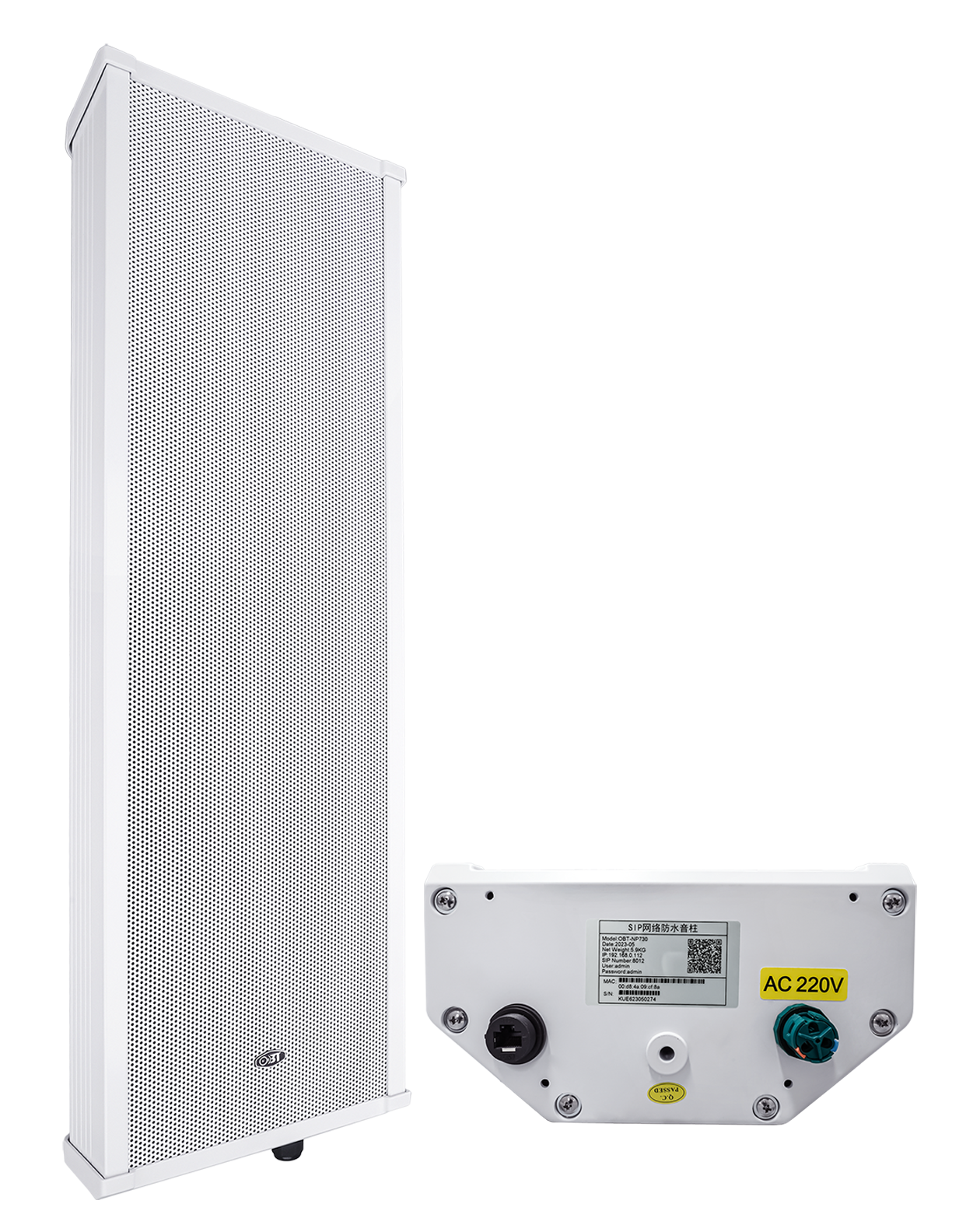 IPSIP網(wǎng)絡(luò)防水音柱 OBT-NP730